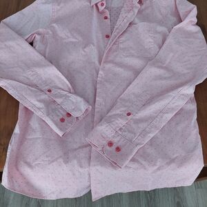 Simons Pink Casual Button Down Shirt